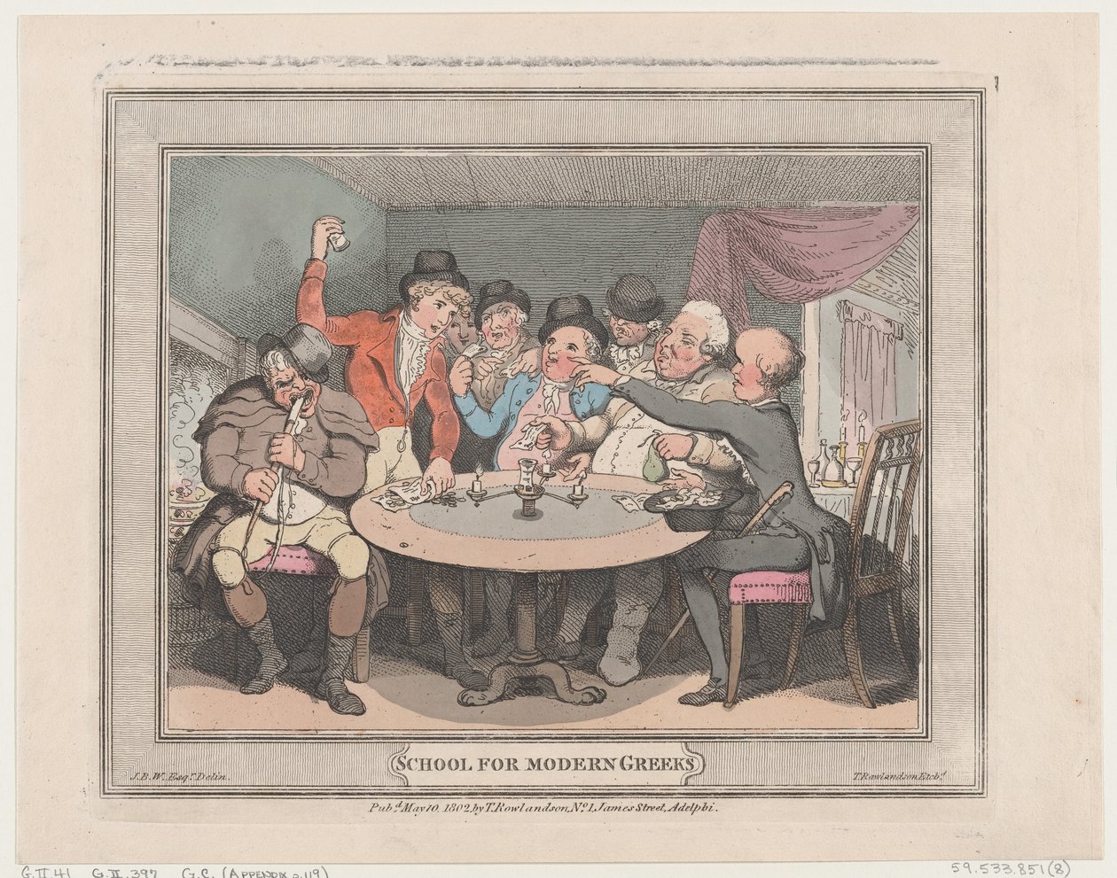 Skole for moderne grækere, 10. maj 1802., 10. maj 1802. af Thomas Rowlandson