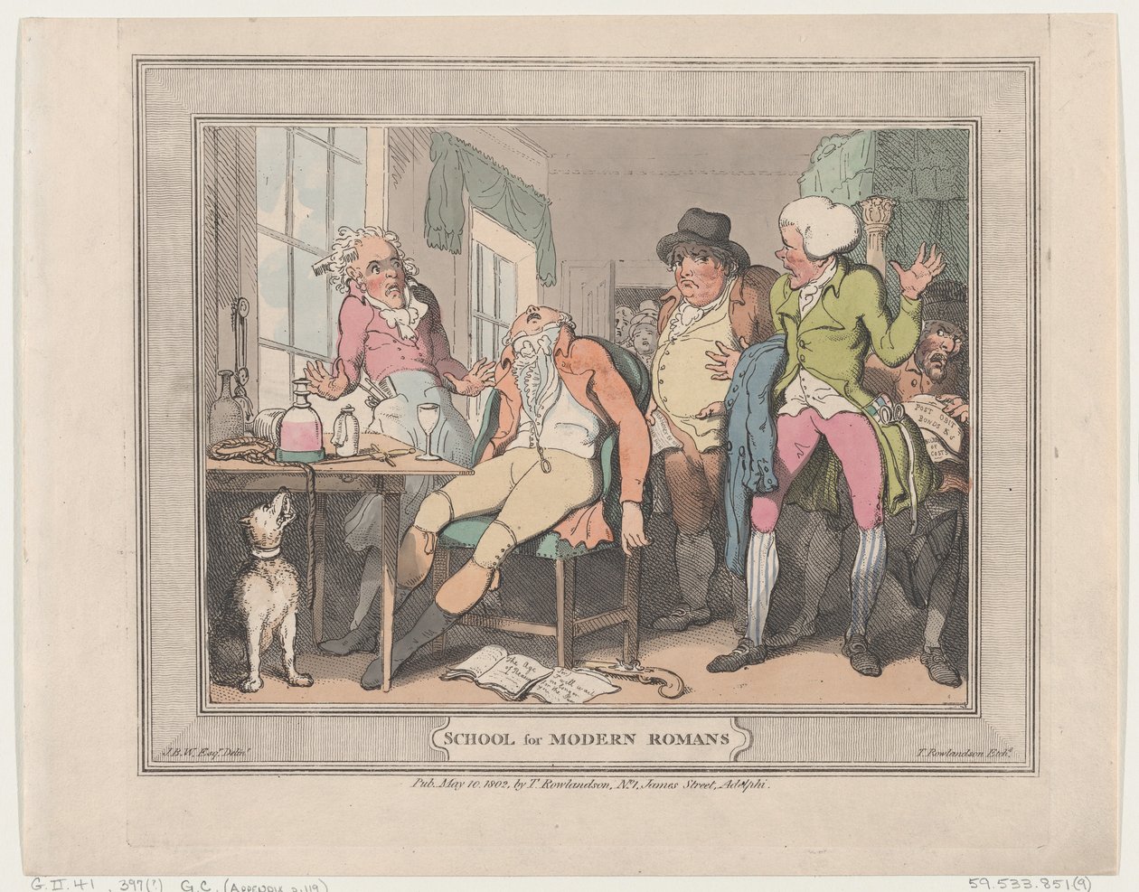 Skole for moderne romere, 10. maj 1802., 10. maj 1802. af Thomas Rowlandson
