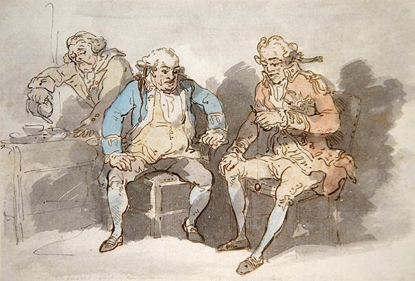 Sea Amusement (pen & blæk og akvarel på papir) af Thomas Rowlandson