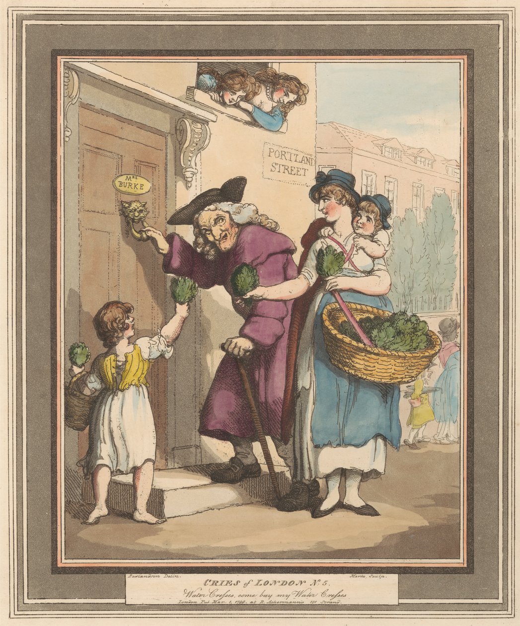 Sæt med otte (5): Cries of London af Thomas Rowlandson