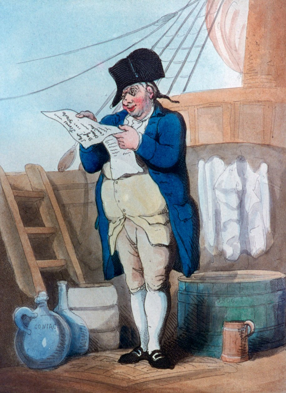 Skibshandlere, 1799 af Thomas Rowlandson