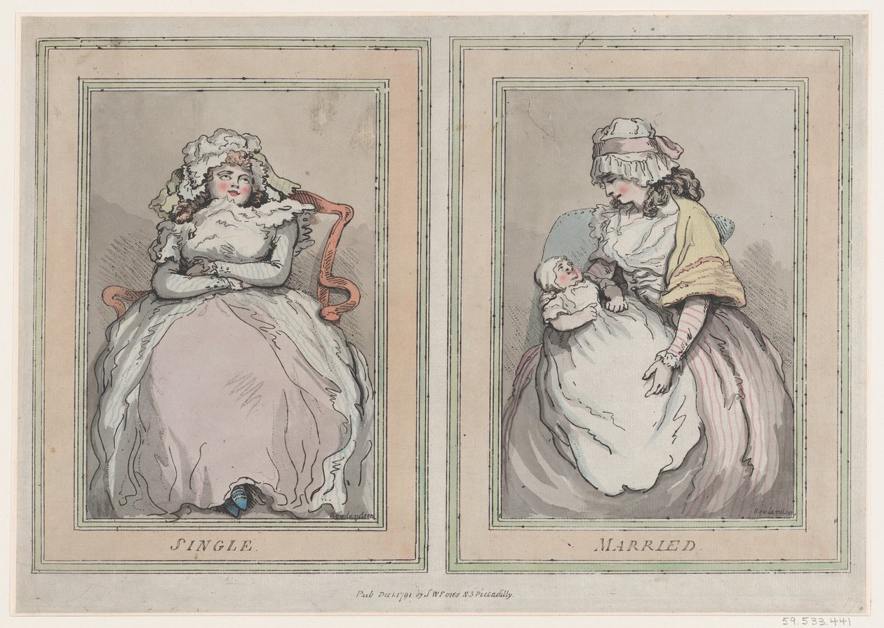 Enlig og gift, 1. december 1791., 1. december 1791. af Thomas Rowlandson