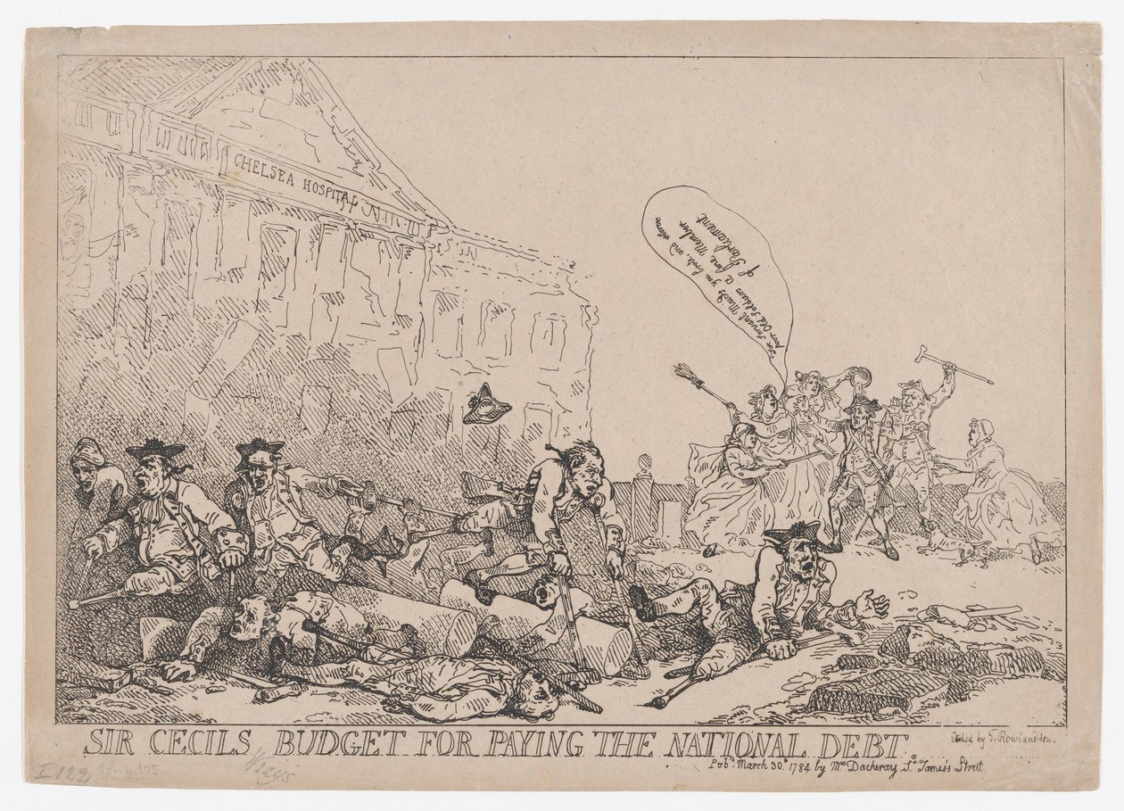 Sir Cecils budget til betaling af den nationale gæld, 30. marts 1784., 30. marts 1784. af Thomas Rowlandson
