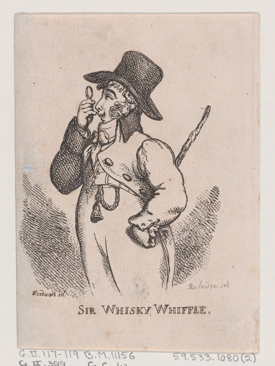Sir Whiskey Whiffle, april 1808., april 1808. af Thomas Rowlandson