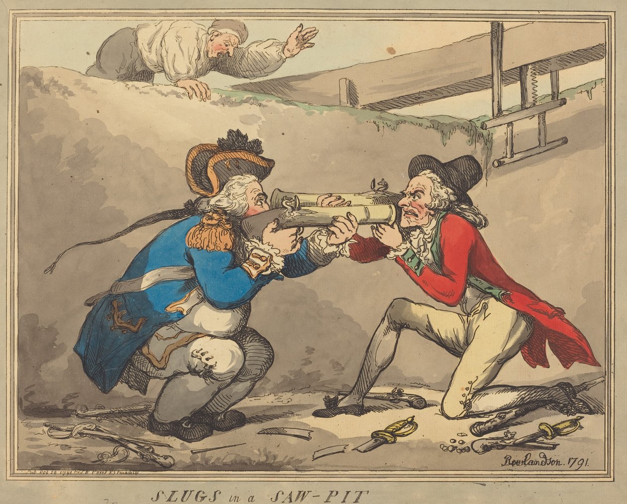 Snegle i en savkasse af Thomas Rowlandson