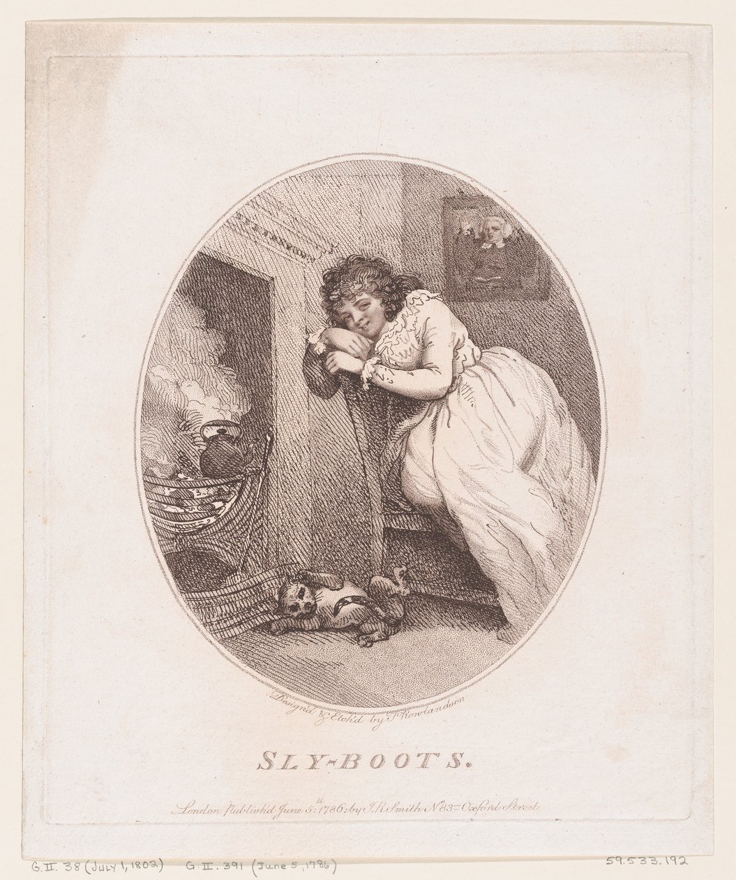 Sly-boots, 5. juni 1786., 5. juni 1786. af Thomas Rowlandson