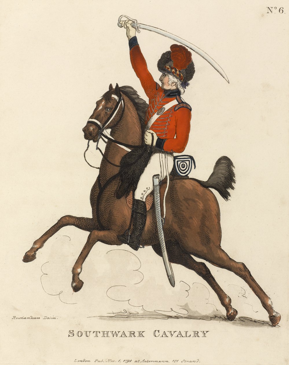 Southwark kavaleri, ca. 1799 (farvet akvatint) af Thomas Rowlandson