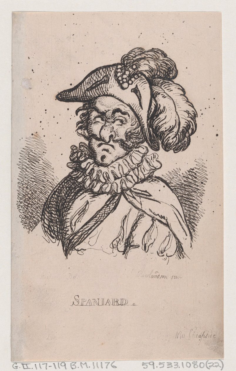 spanier, april 1808., april 1808. af Thomas Rowlandson