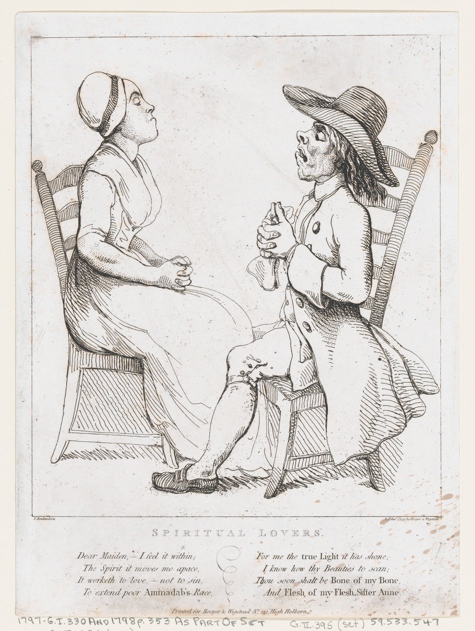 Åndelige elskere, 2. januar 1797., 2. januar 1797. af Thomas Rowlandson