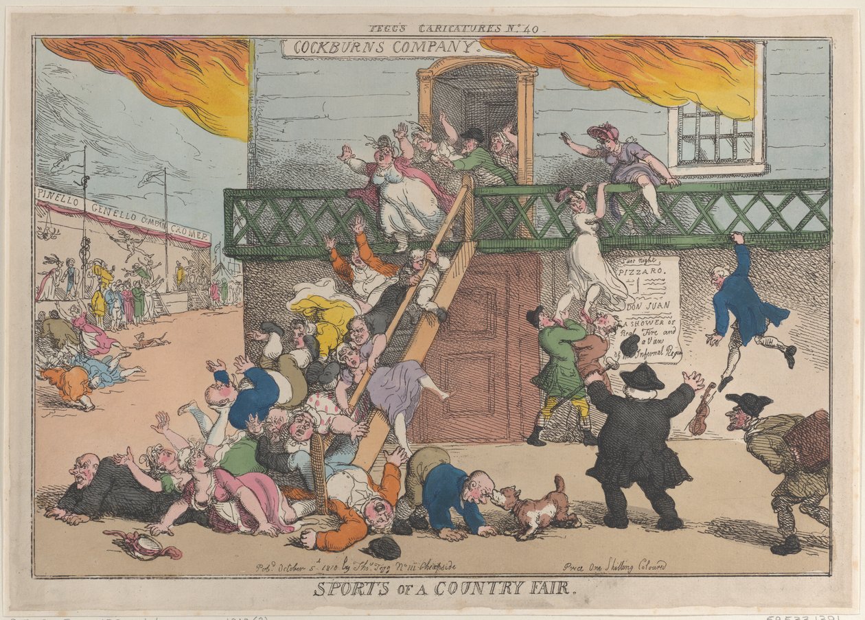 Sports of a Country Fair, 5. oktober 1810., 5. oktober 1810. af Thomas Rowlandson
