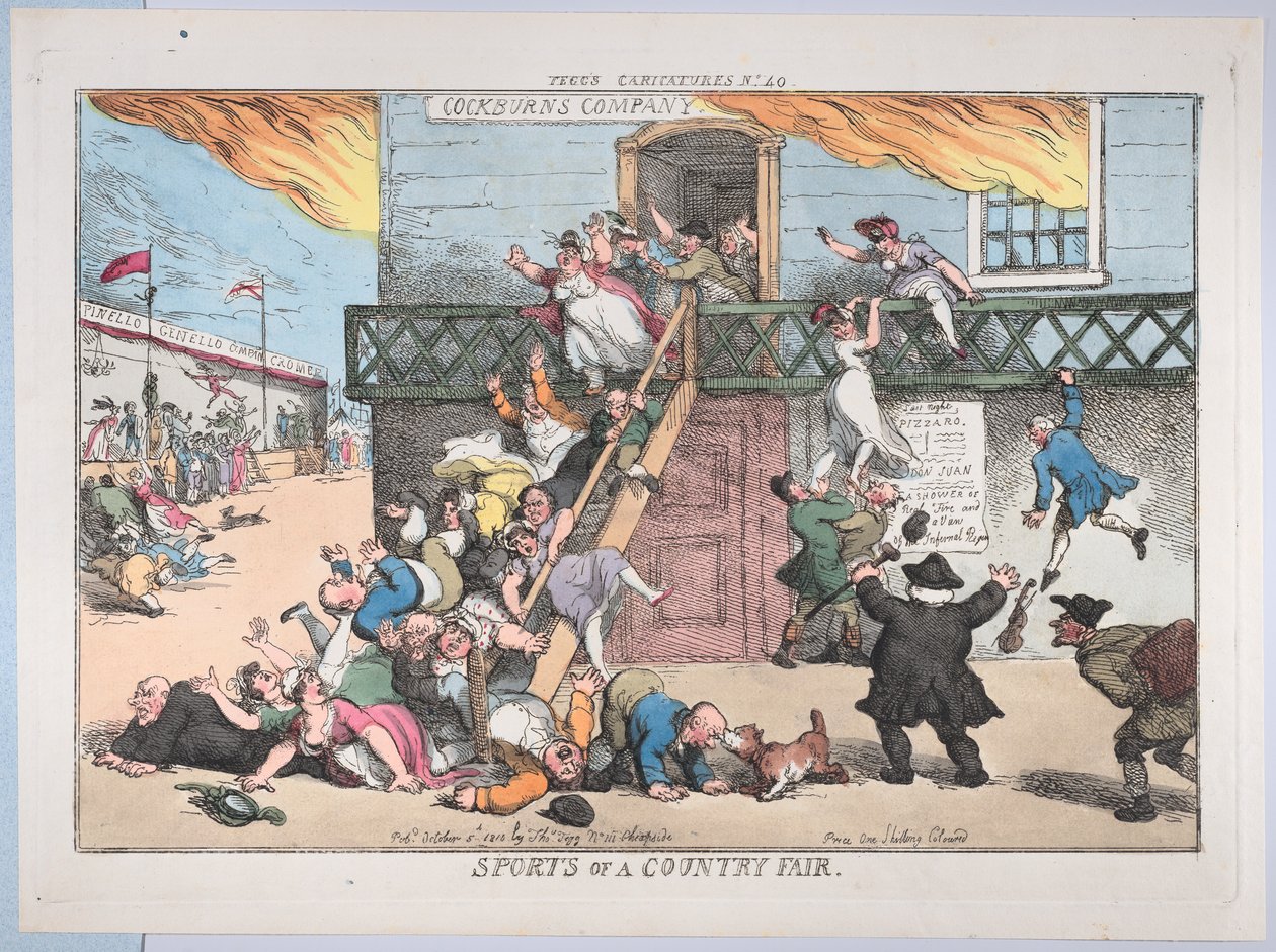 Sports of a Country Fair, 5. oktober 1810., 5. oktober 1810. af Thomas Rowlandson