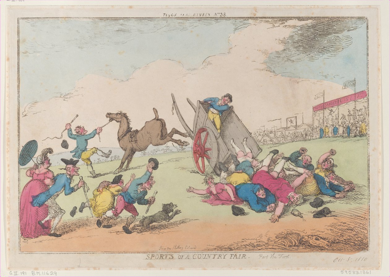 Sports of a Country Fair, Part the First, 5. oktober 1810., 5. oktober 1810. af Thomas Rowlandson