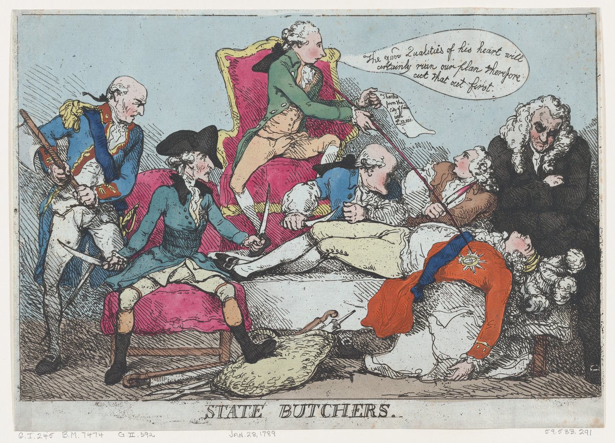Statsslagtere, 28. januar 1789., 28. januar 1789. af Thomas Rowlandson
