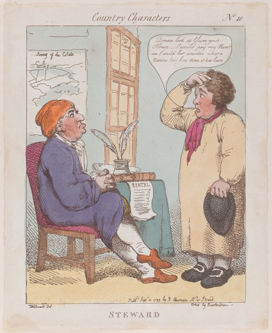 Steward, 10. september 1799., 10. september 1799. af Thomas Rowlandson