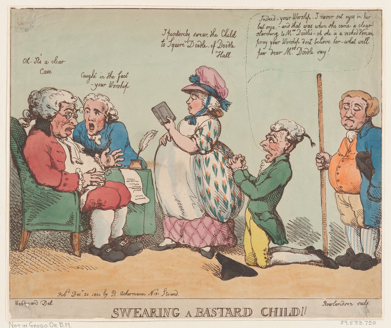 At bande et bastardbarn!, 20. december 1800., 20. december 1800. af Thomas Rowlandson