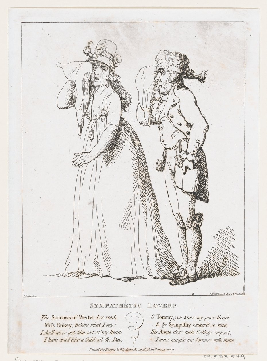 Sympathetic Lovers, 6. februar 1797., 6. februar 1797. af Thomas Rowlandson