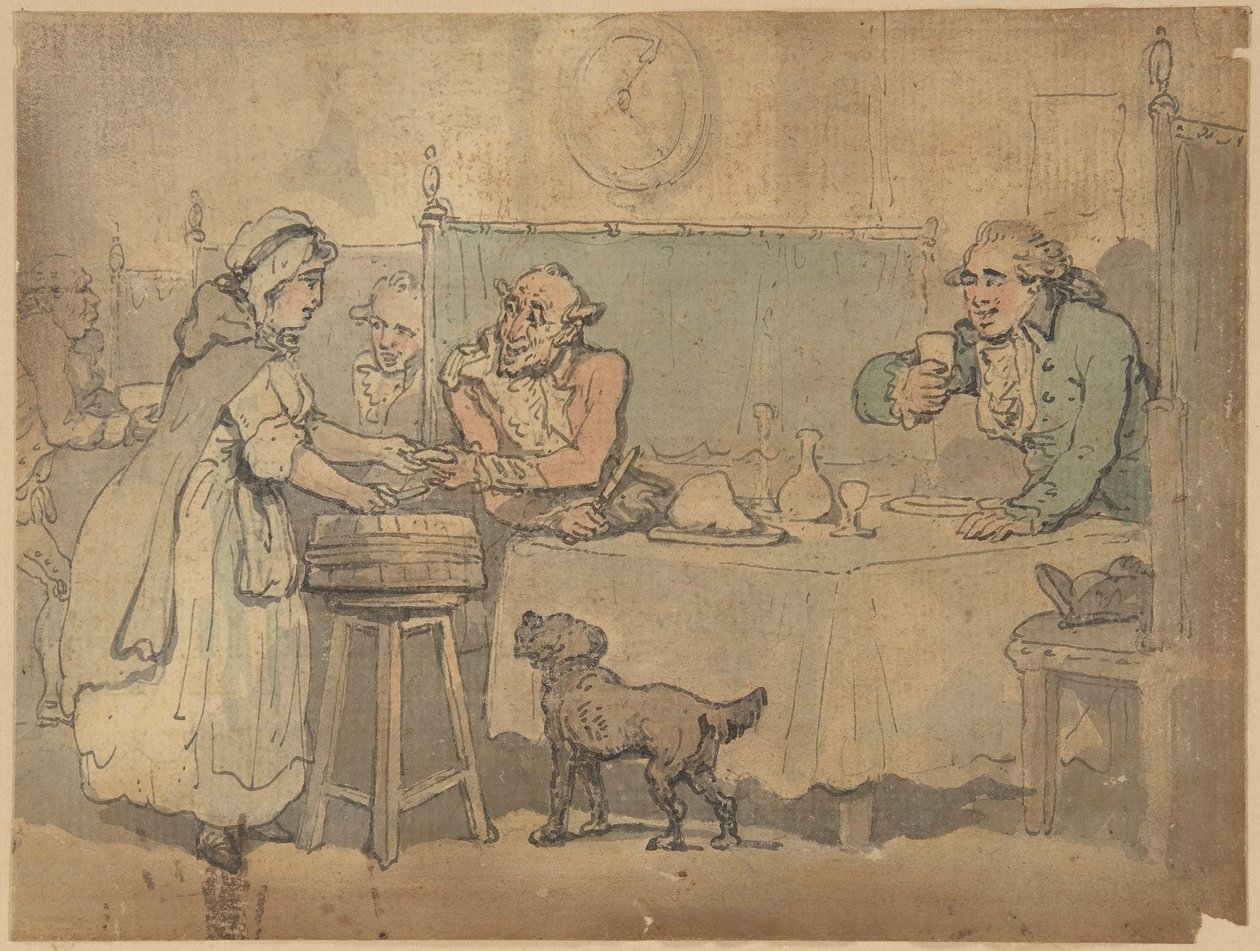 Kro-scene af Thomas Rowlandson