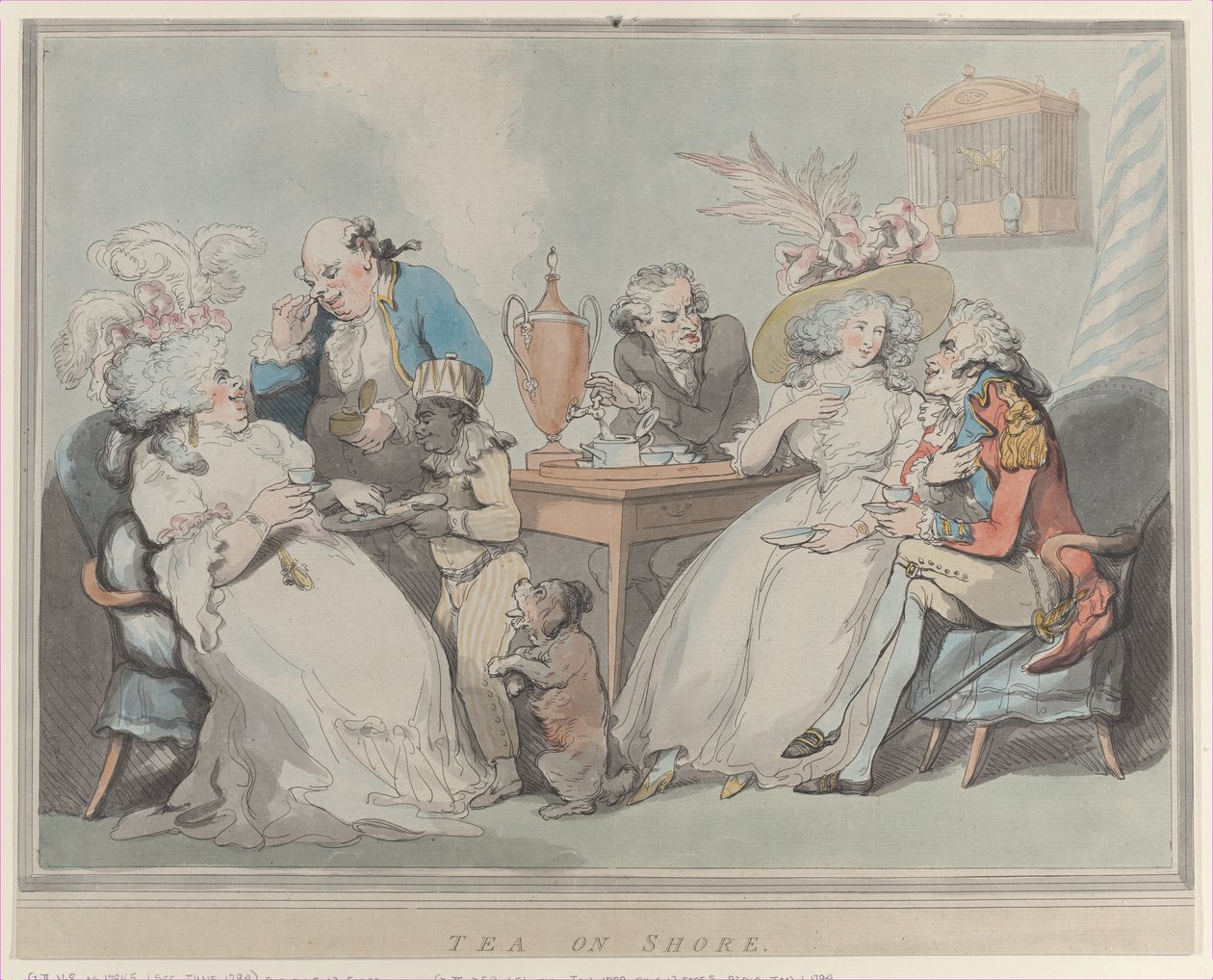 Tea on Shore, 1785-94., 1785-94. af Thomas Rowlandson