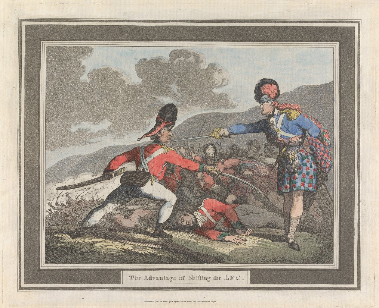 Fordelen ved at flytte benet af Thomas Rowlandson