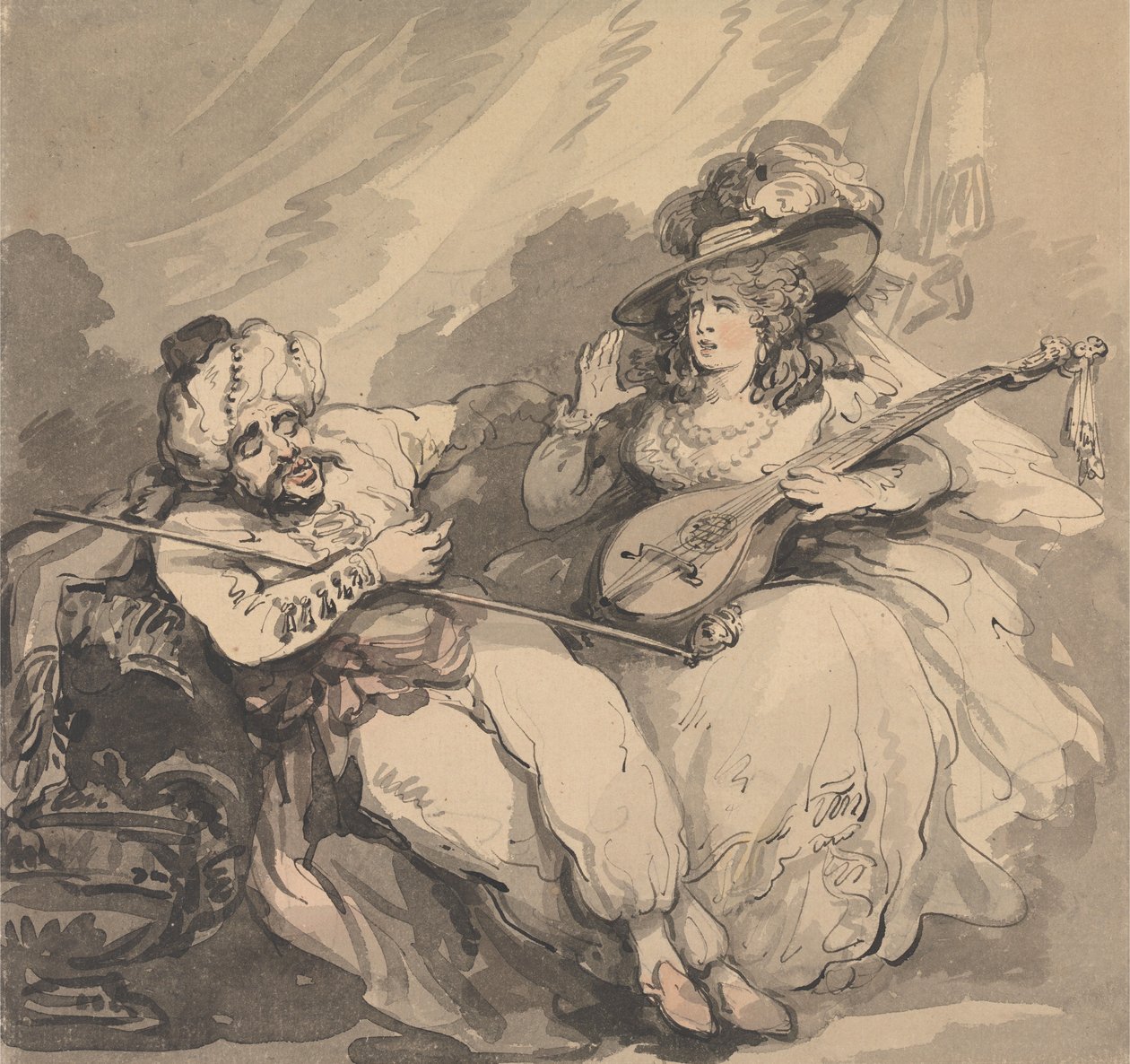 Den forelskede tyrker af Thomas Rowlandson