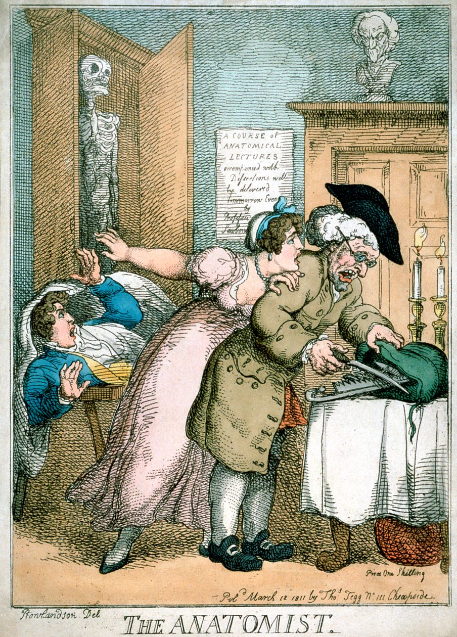 Anatomen, 1811 af Thomas Rowlandson