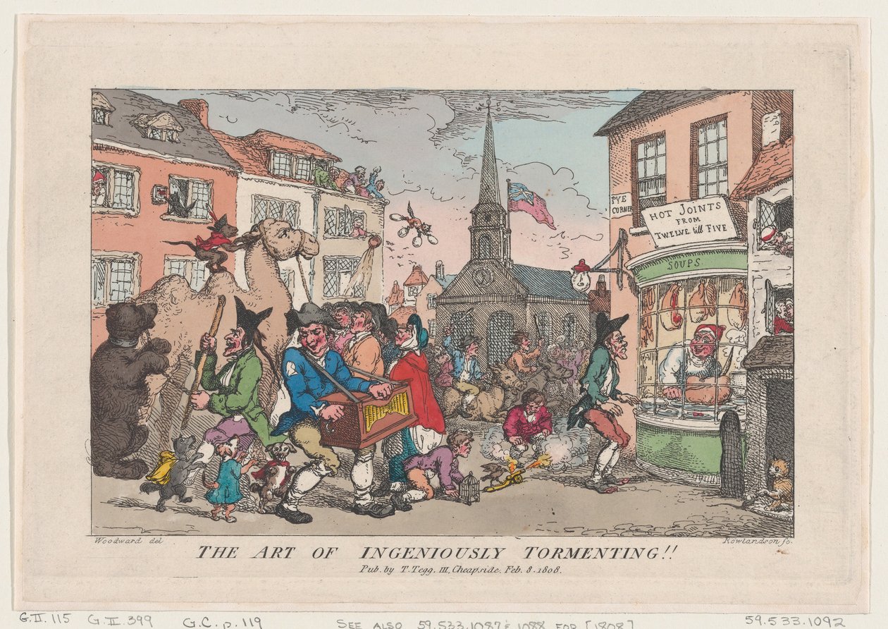 Kunsten at genialt plage, 8. februar 1808., 8. februar 1808. af Thomas Rowlandson