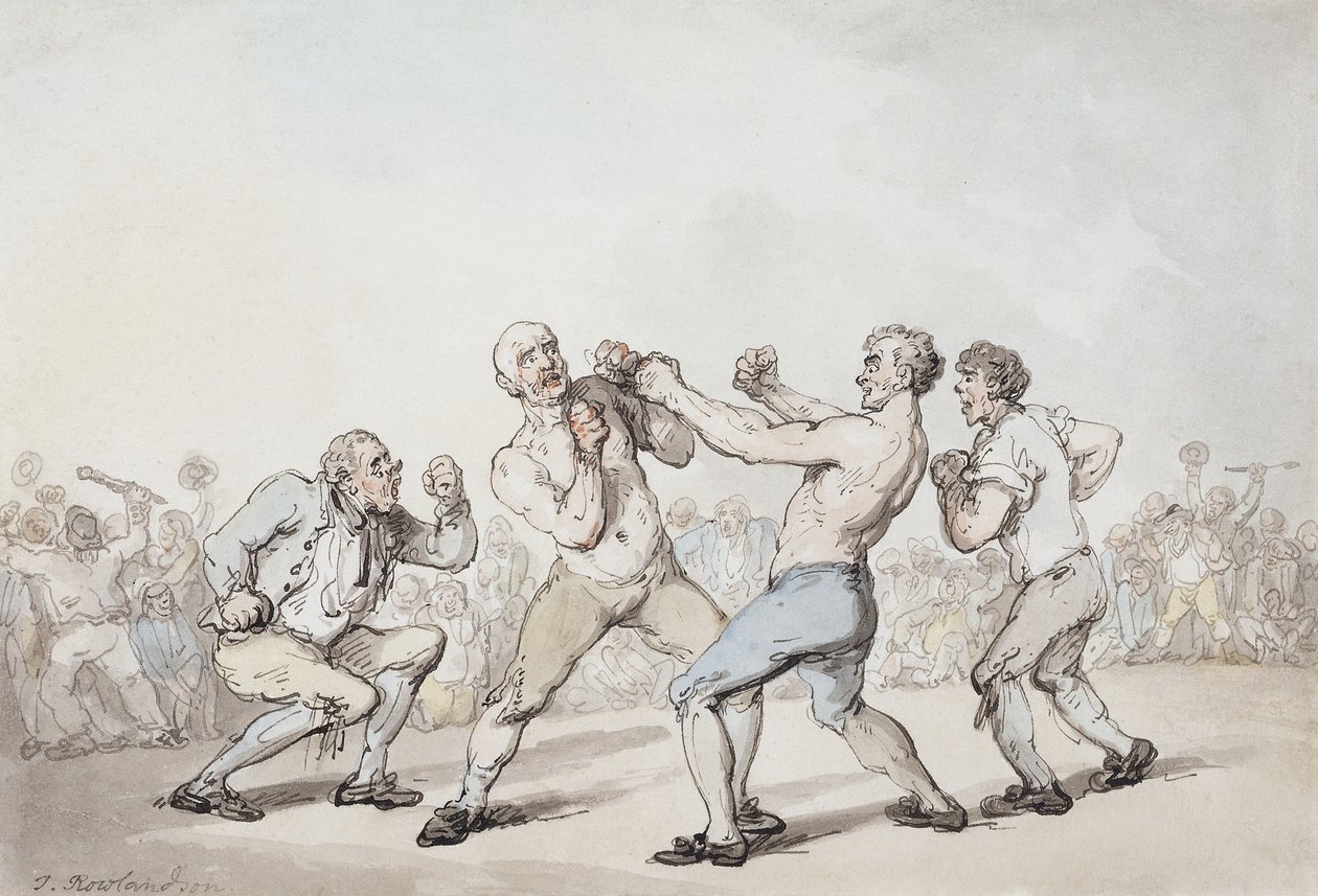 Boksekampen, af Thomas Rowlandson