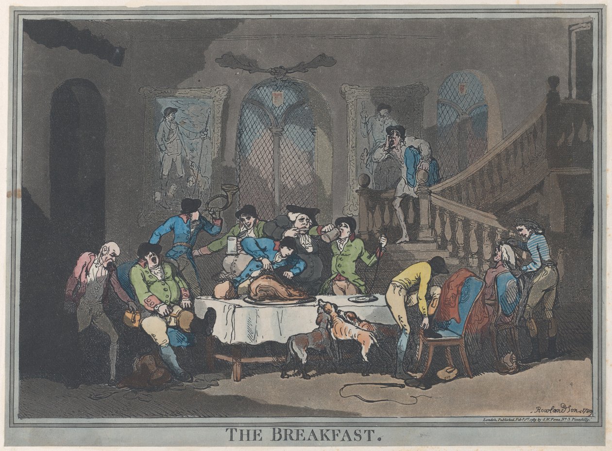 The Breakfast, 1. februar 1789., 1. februar 1789. af Thomas Rowlandson