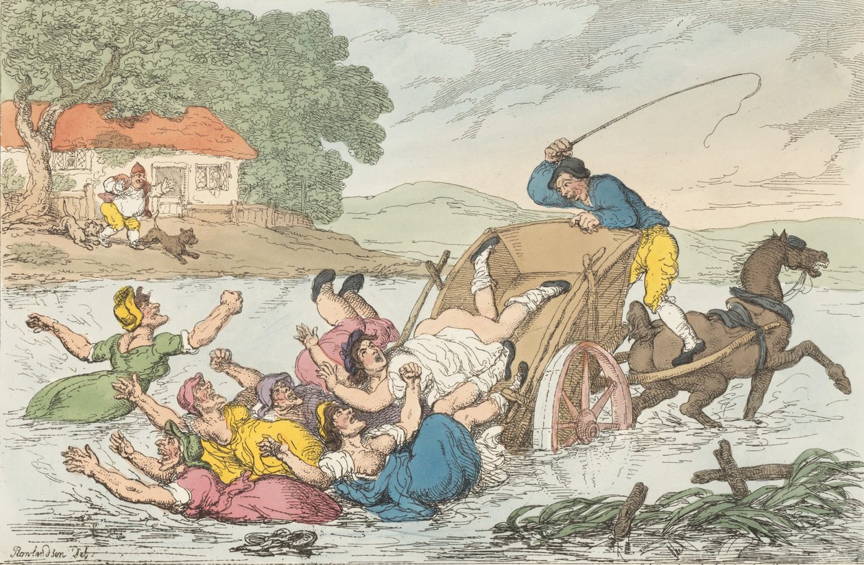The Carter and the Gypsies, 10. maj 1815., 10. maj 1815. af Thomas Rowlandson