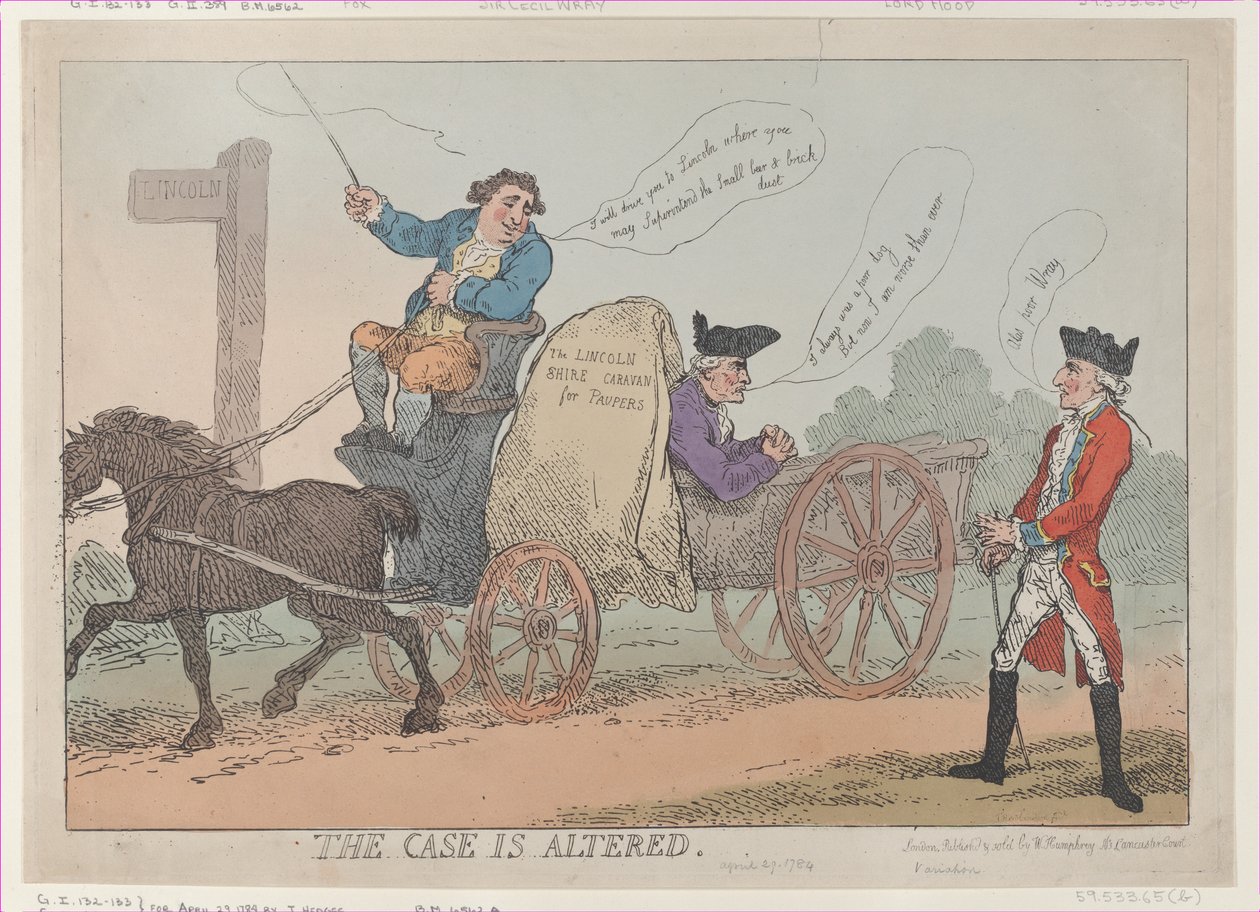 Sagen er ændret, [29. april 1784], genudgivet., [29. april 1784], genudgivet. af Thomas Rowlandson