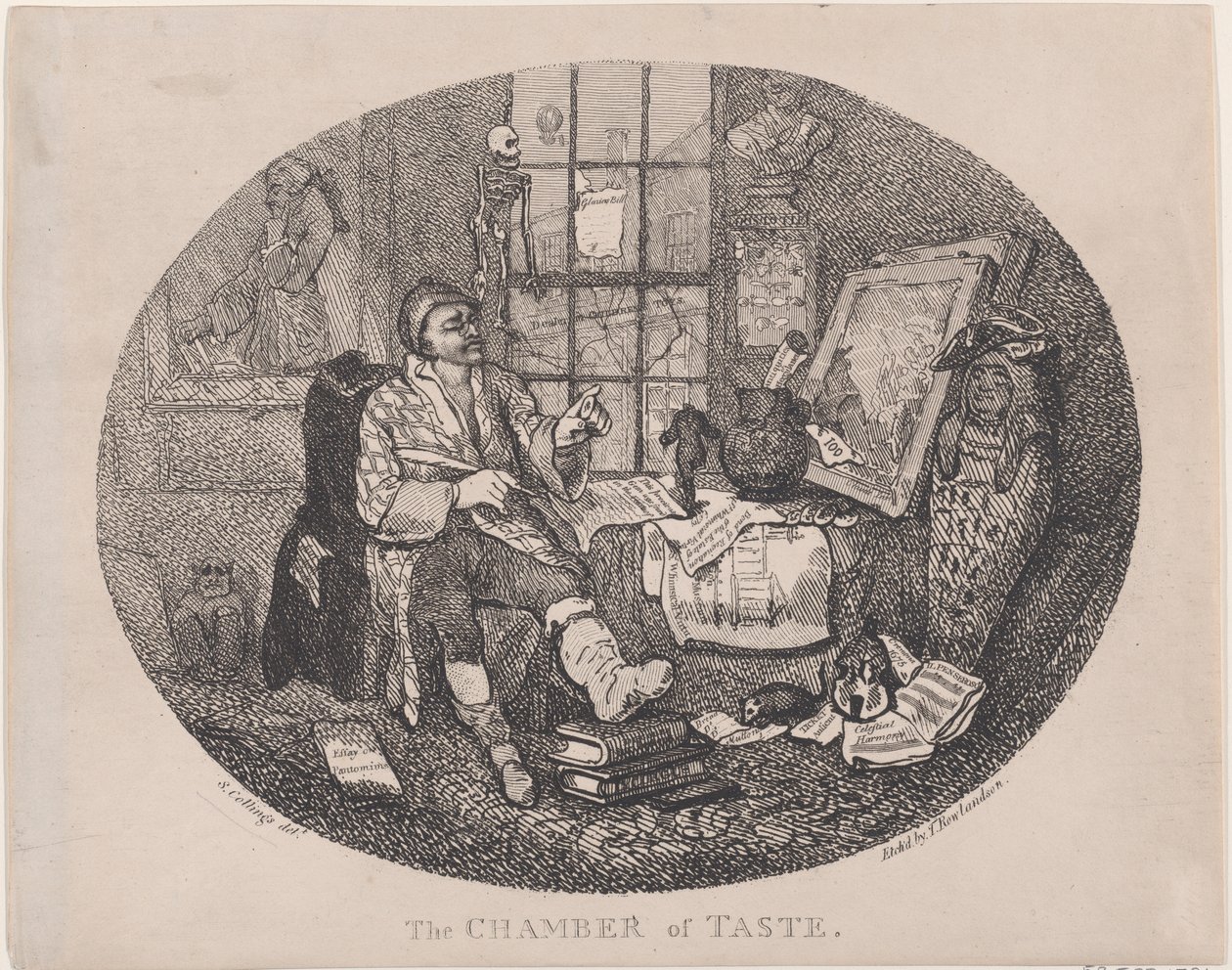 Smagkammeret, ca. 1785., ca. 1785. af Thomas Rowlandson