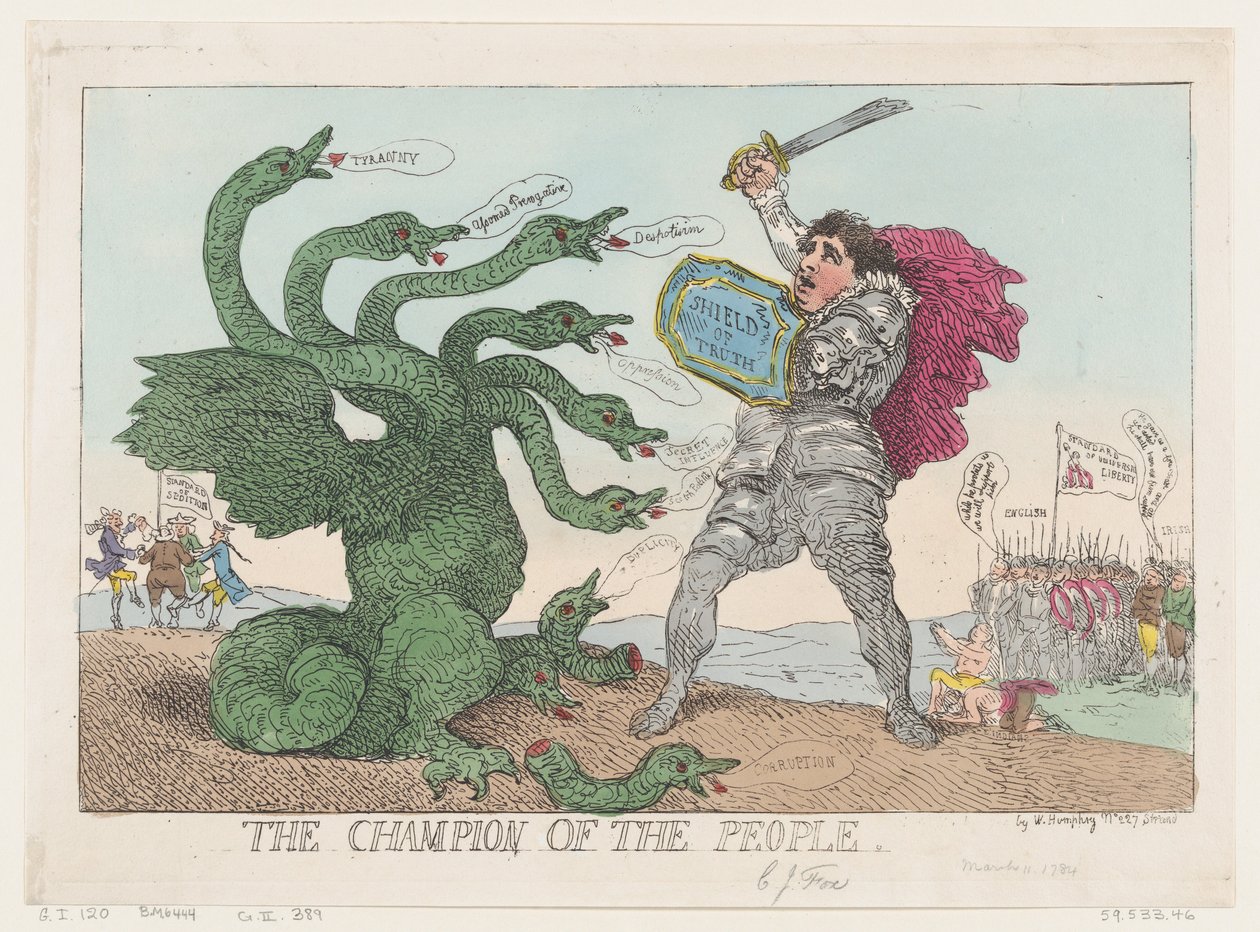 Folkets Champion, 11. marts 1784., 11. marts 1784. af Thomas Rowlandson