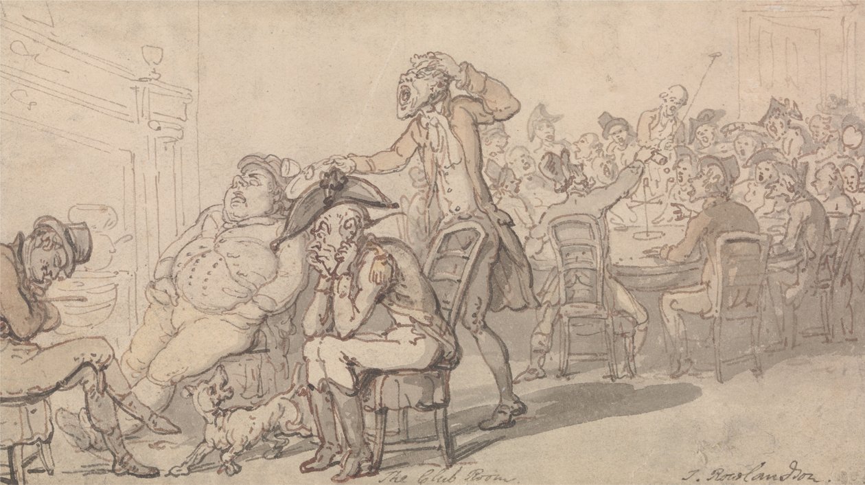 Klubrummet af Thomas Rowlandson