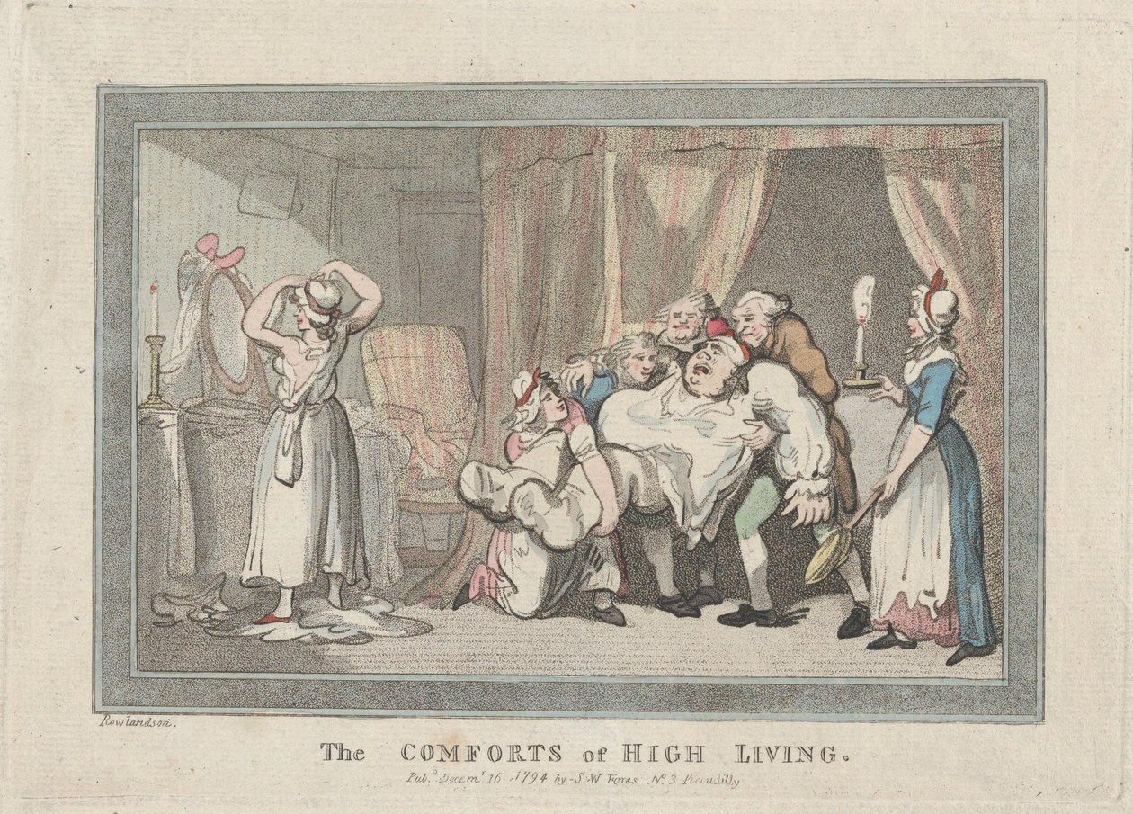 The Comforts of High Living, 16. december 1794., 16. december 1794. af Thomas Rowlandson