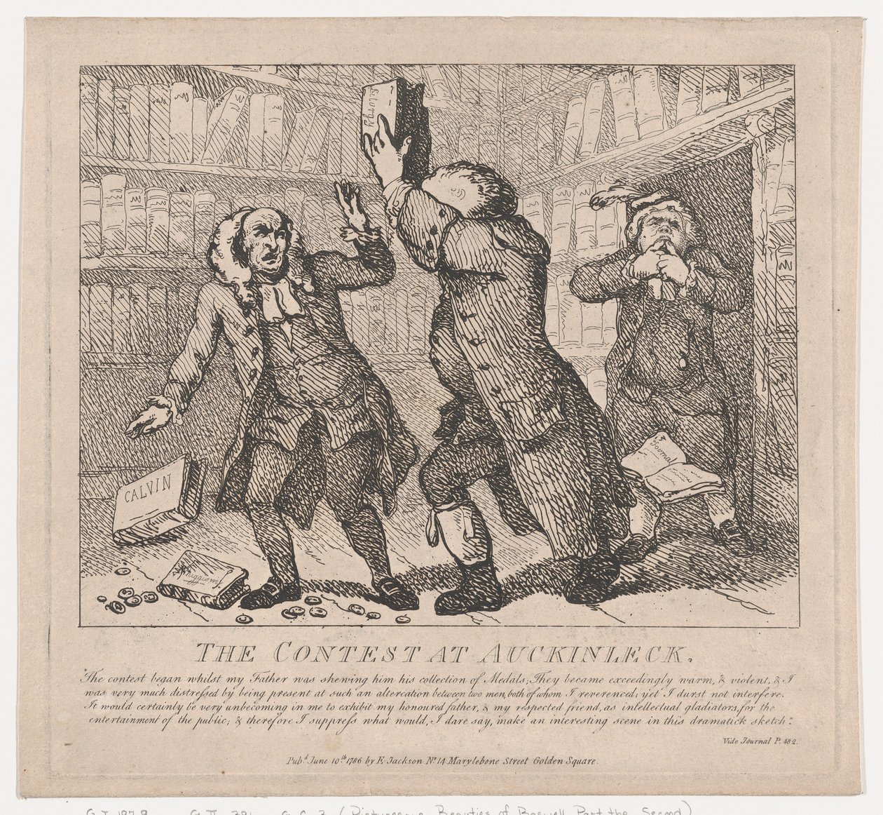 Konkurrencen i Auckinleck Picturesque Beauties of Boswell, Part the Second, juni..., 10. juni 1786. af Thomas Rowlandson