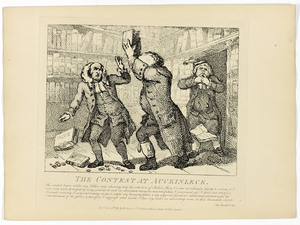 Konkurrencen ved Auckinleck, fra Boswells Tour of the Hebrides af Thomas Rowlandson