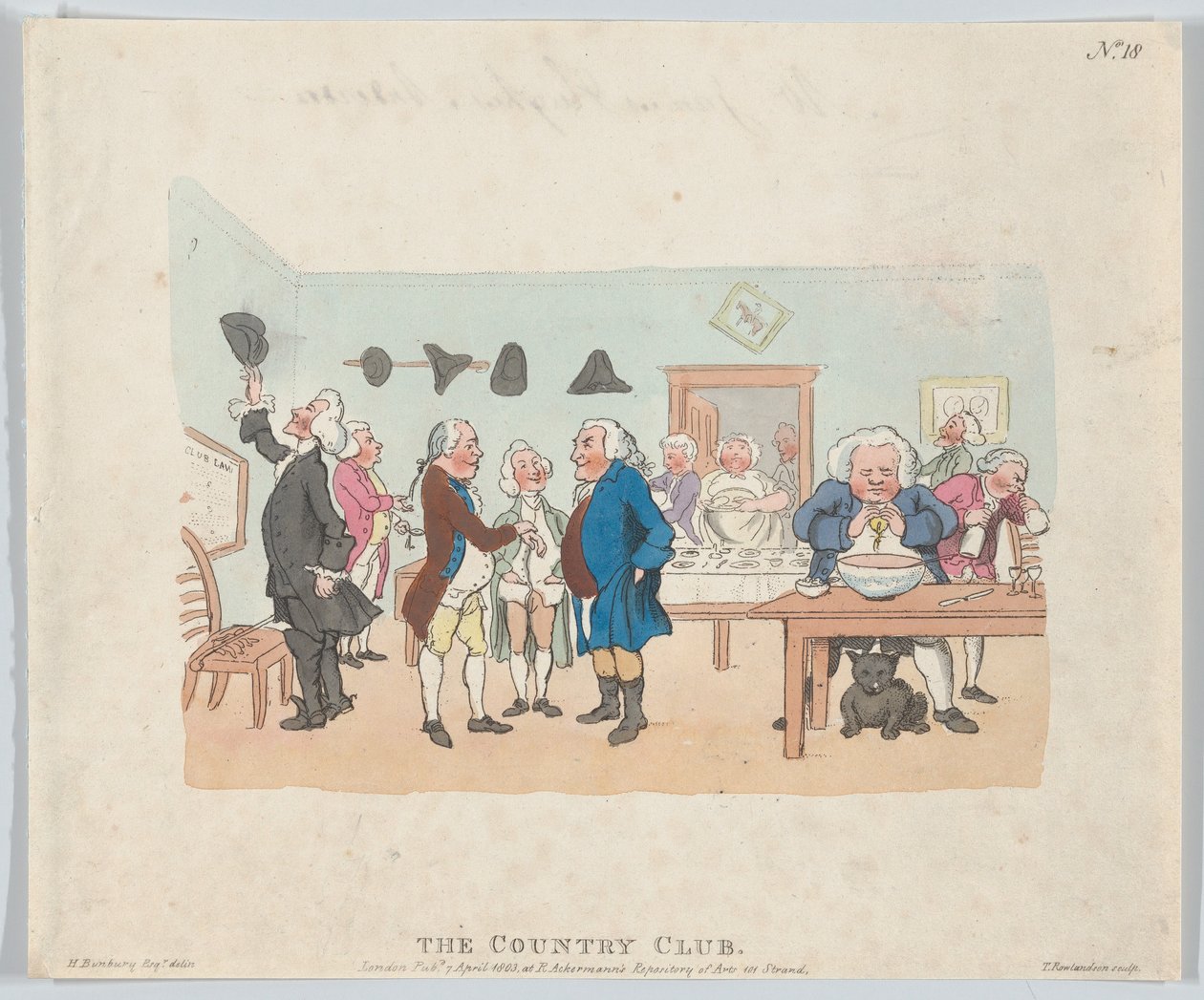 Country Club, 7. april 1803., 7. april 1803. af Thomas Rowlandson