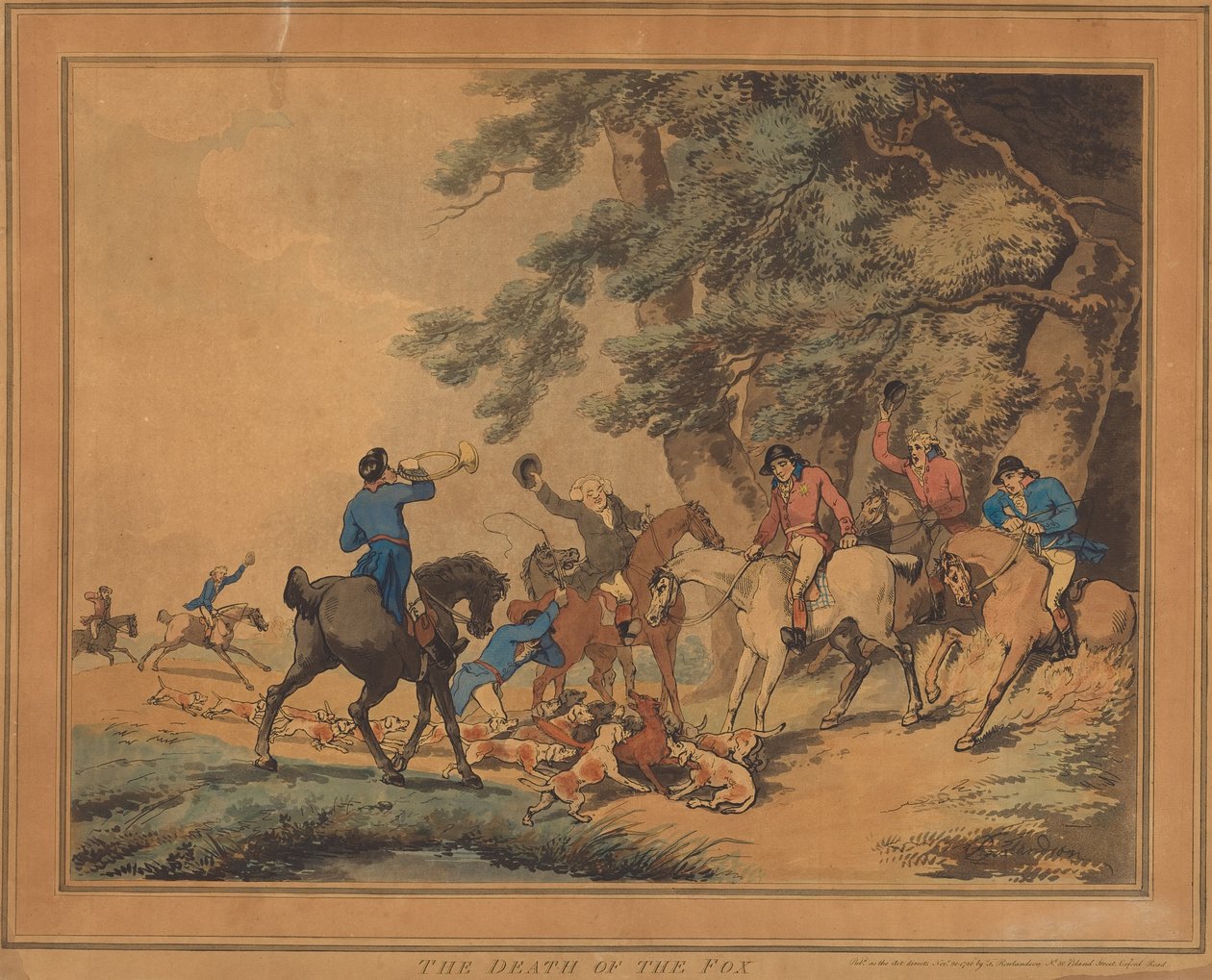 Rævens død af Thomas Rowlandson