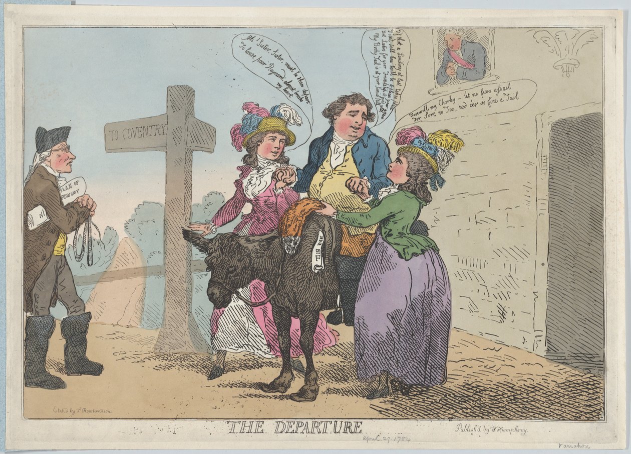 Afgangen, 29. april 1784., 29. april 1784. af Thomas Rowlandson