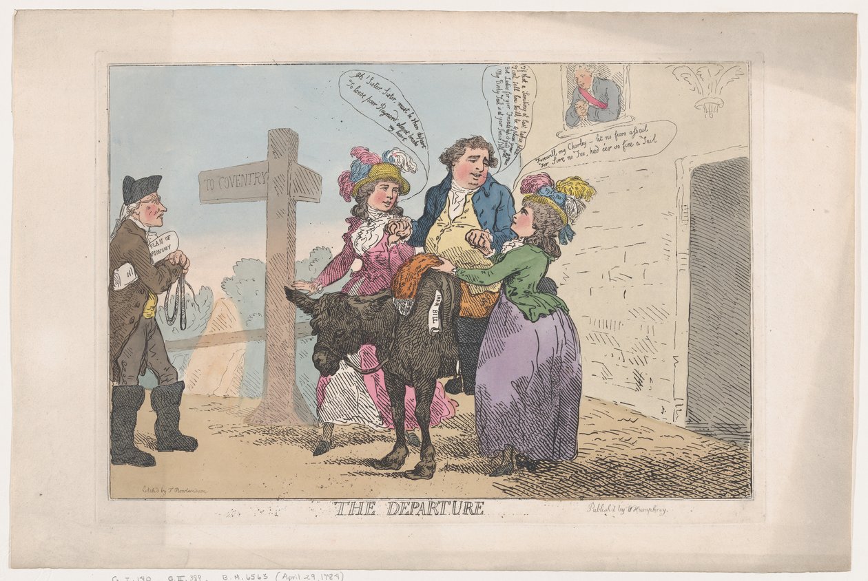 Afgangen, 29. april 1784., 29. april 1784. af Thomas Rowlandson