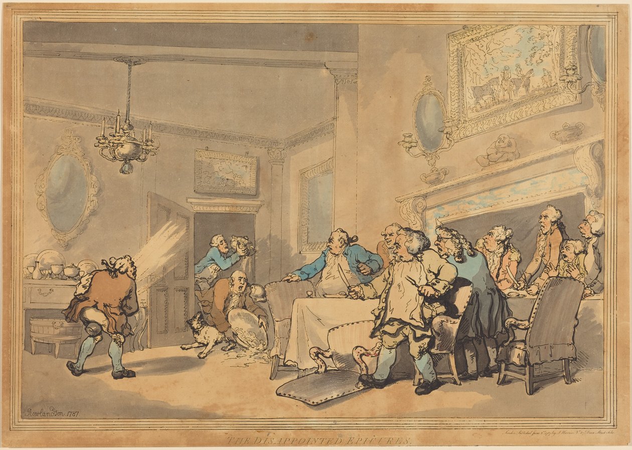 De skuffede feinschmeckere af Thomas Rowlandson
