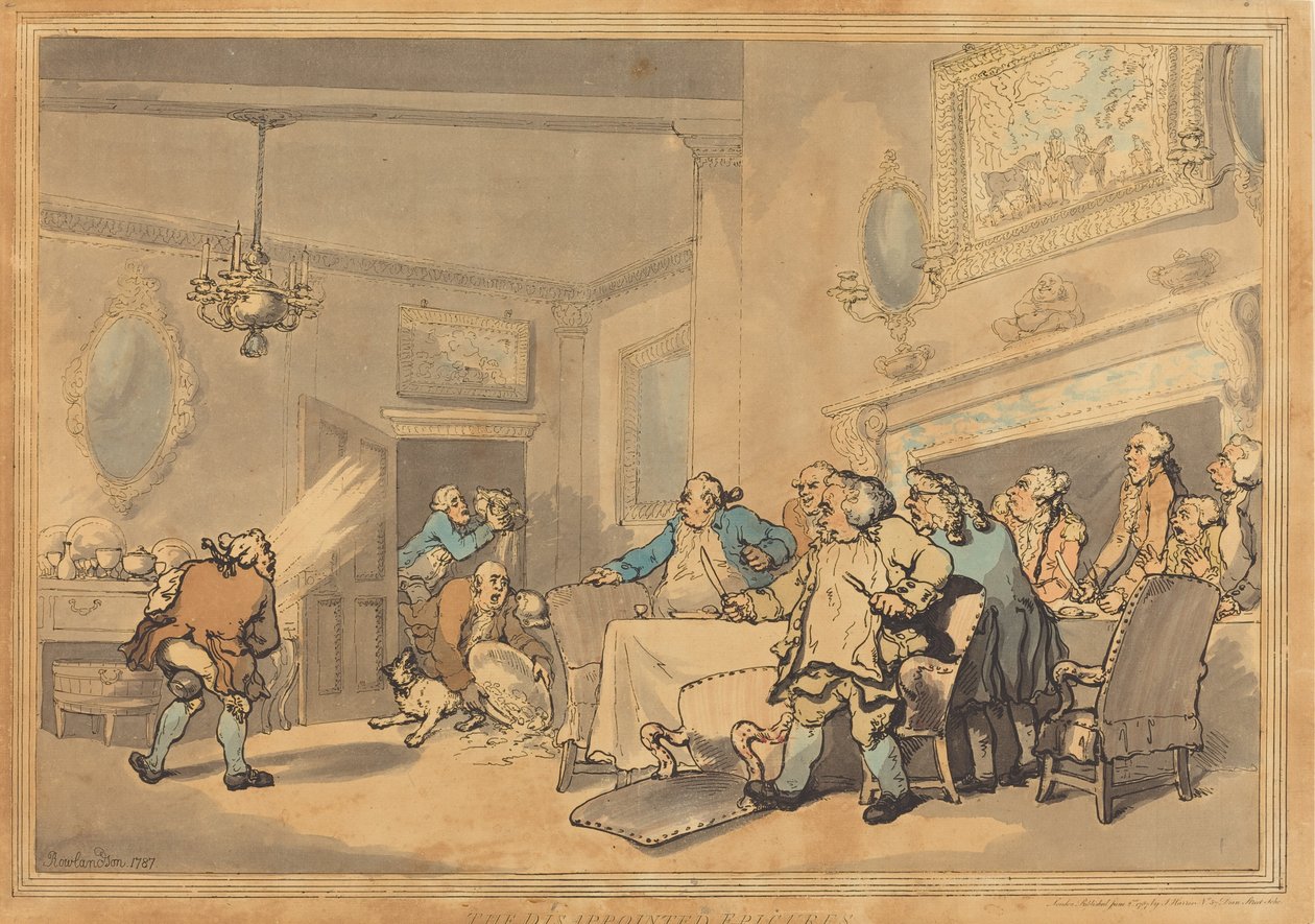 De skuffede epikurer, 1787. af Thomas Rowlandson
