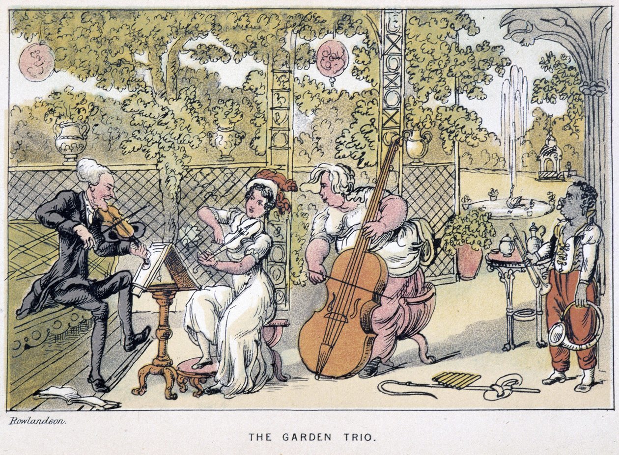 The Doctor Playing the Violin: “” The Garden Trio””” - i “” Doctor Syntax