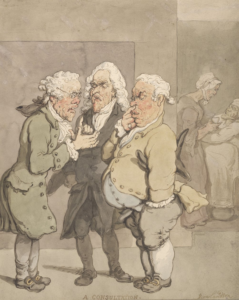 Lægens konsultation af Thomas Rowlandson