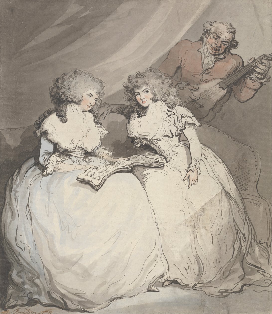Hertuginden af Devonshire og grevinden af Bessborough af Thomas Rowlandson