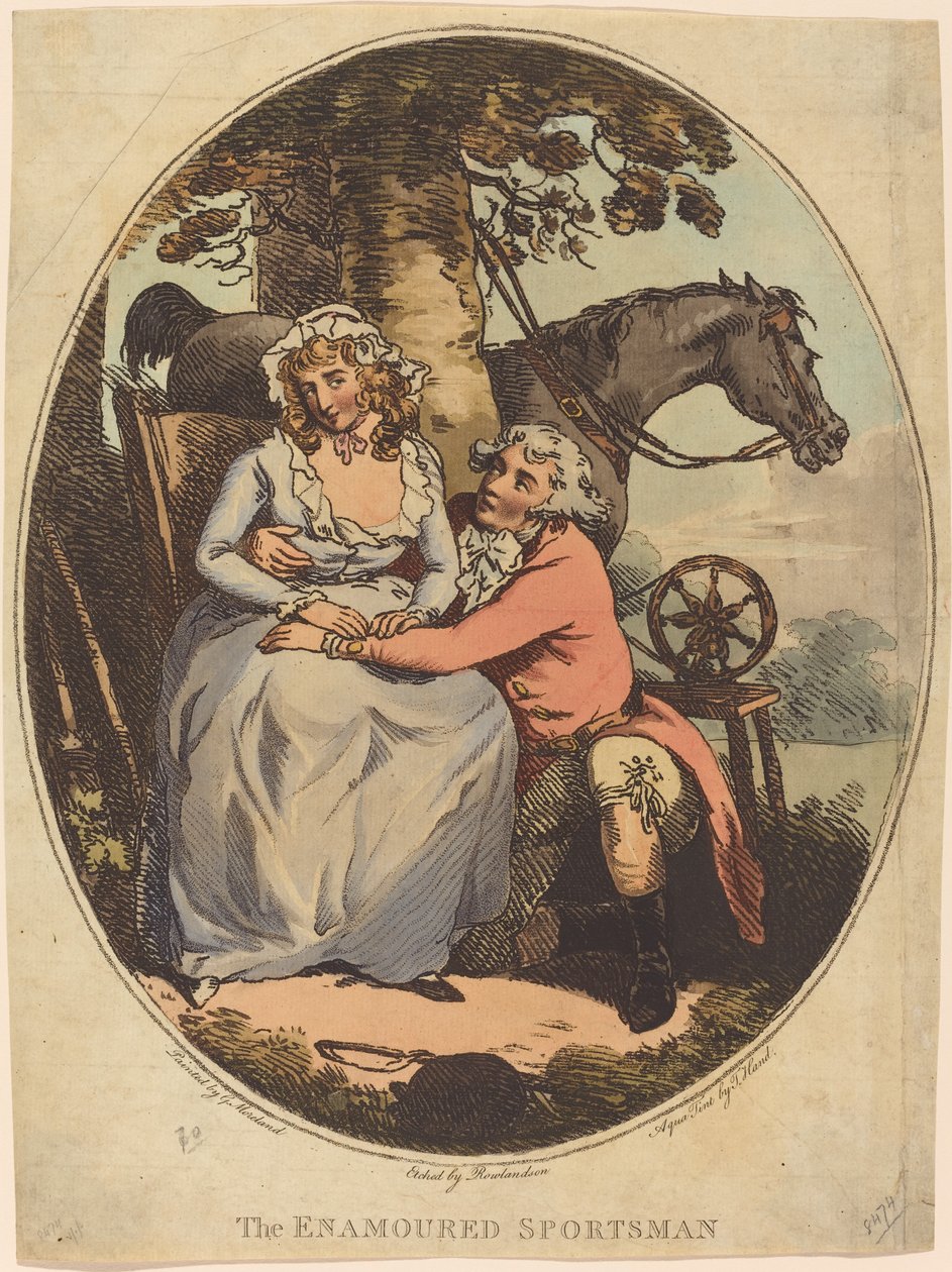 Den forelskede sportsmand af Thomas Rowlandson