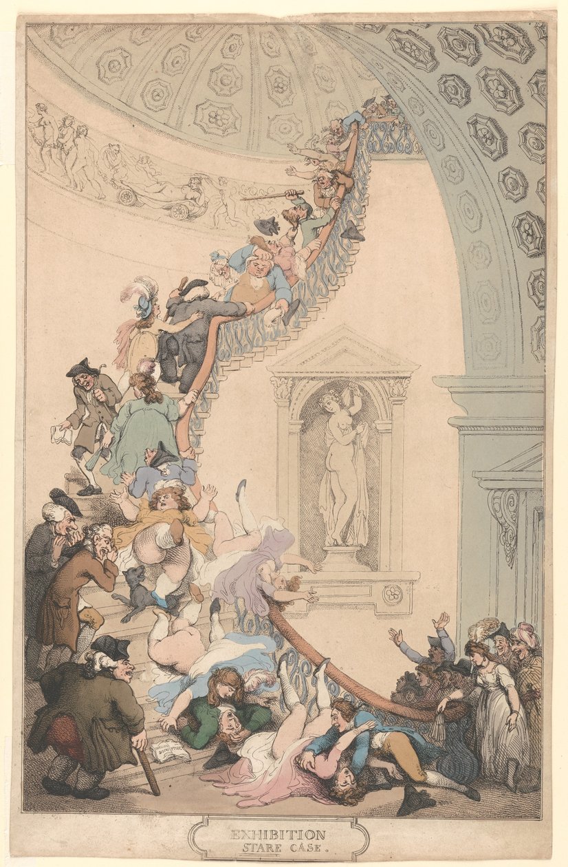 Udstillingen »Stare-Case« af Thomas Rowlandson
