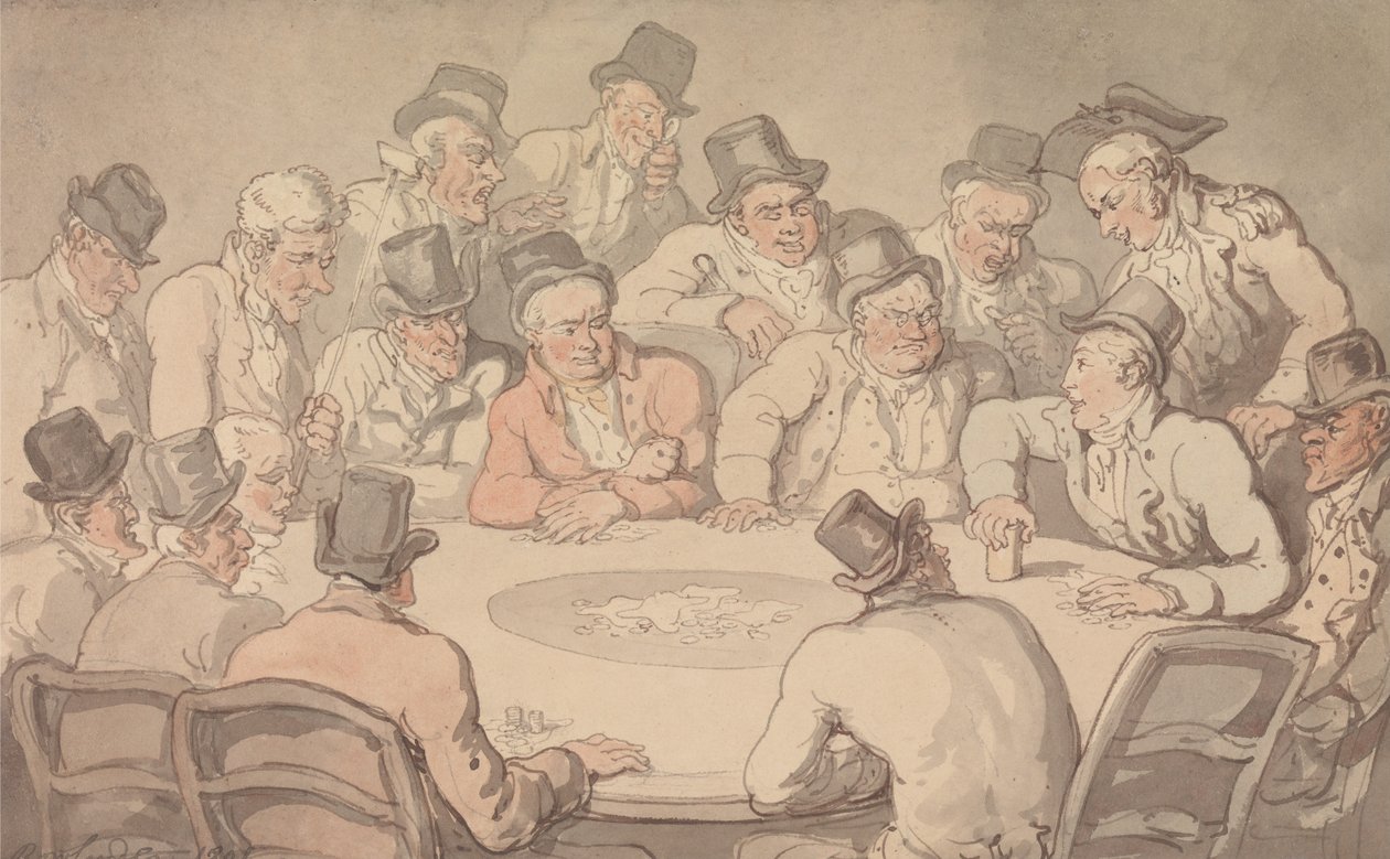 Spillebordet af Thomas Rowlandson