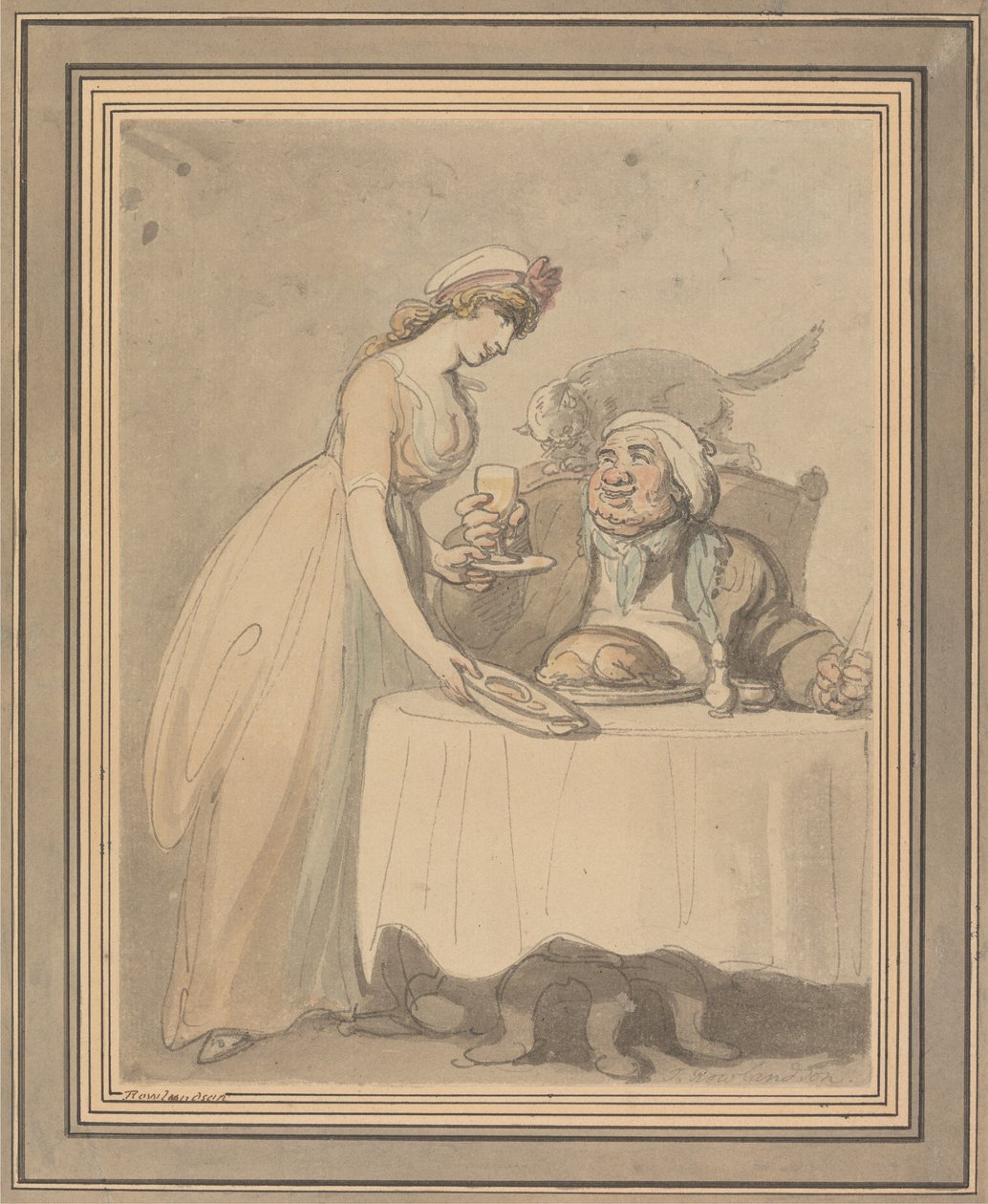 The Gourmand af Thomas Rowlandson