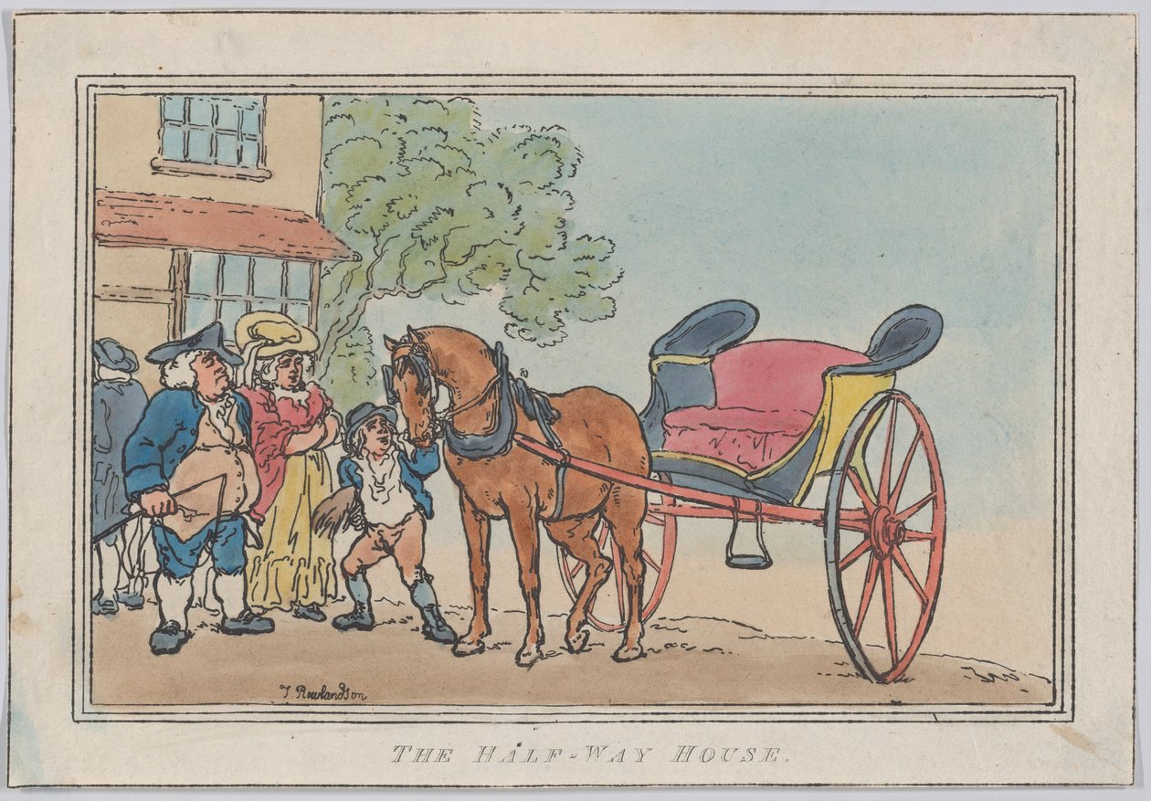 Halvvejshuset, udgivet 1787 en senere genudgivelse., udgivet 1787 en senere genudgivelse. af Thomas Rowlandson